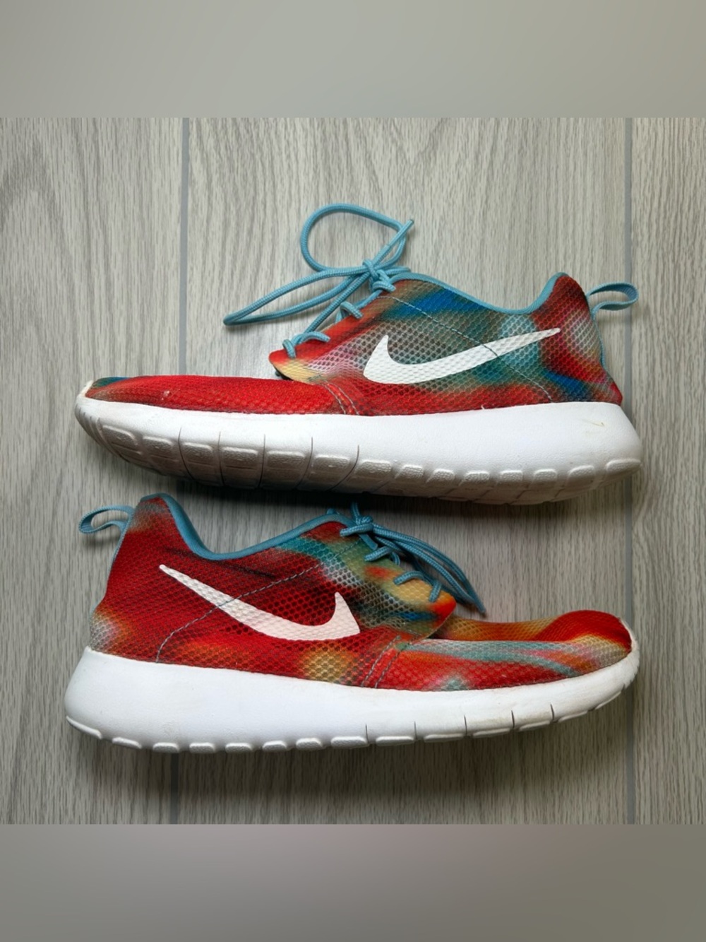 Nike Roshe Run "Rainbow Sherbet" Running Shoes 705486-400 Youth 5Y Women’s 6.5-7